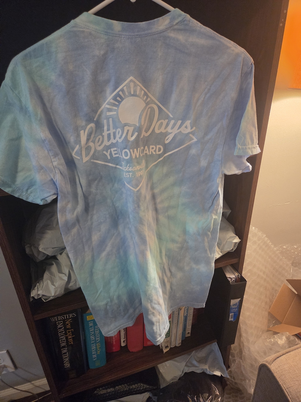 Tie-Dye Short Sleeve Tee Yellowcard Better Days - Blue/Green Authentic